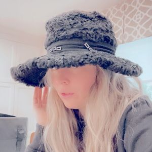 Genuine Persian Lamb Wide Brim Hat